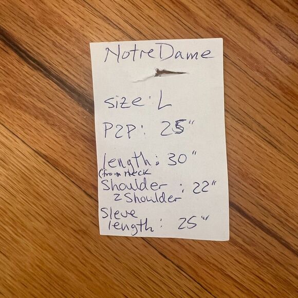 Russel Athletic Team Issue Notre Dame Fleece Large Zip-Up Vtg embroidered pocket - Picture 10 of 14